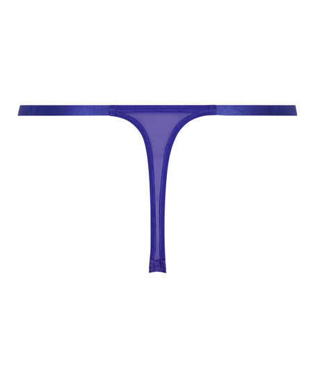 Nikki h&ouml;gt skuren stringtrosa, bl&aring;