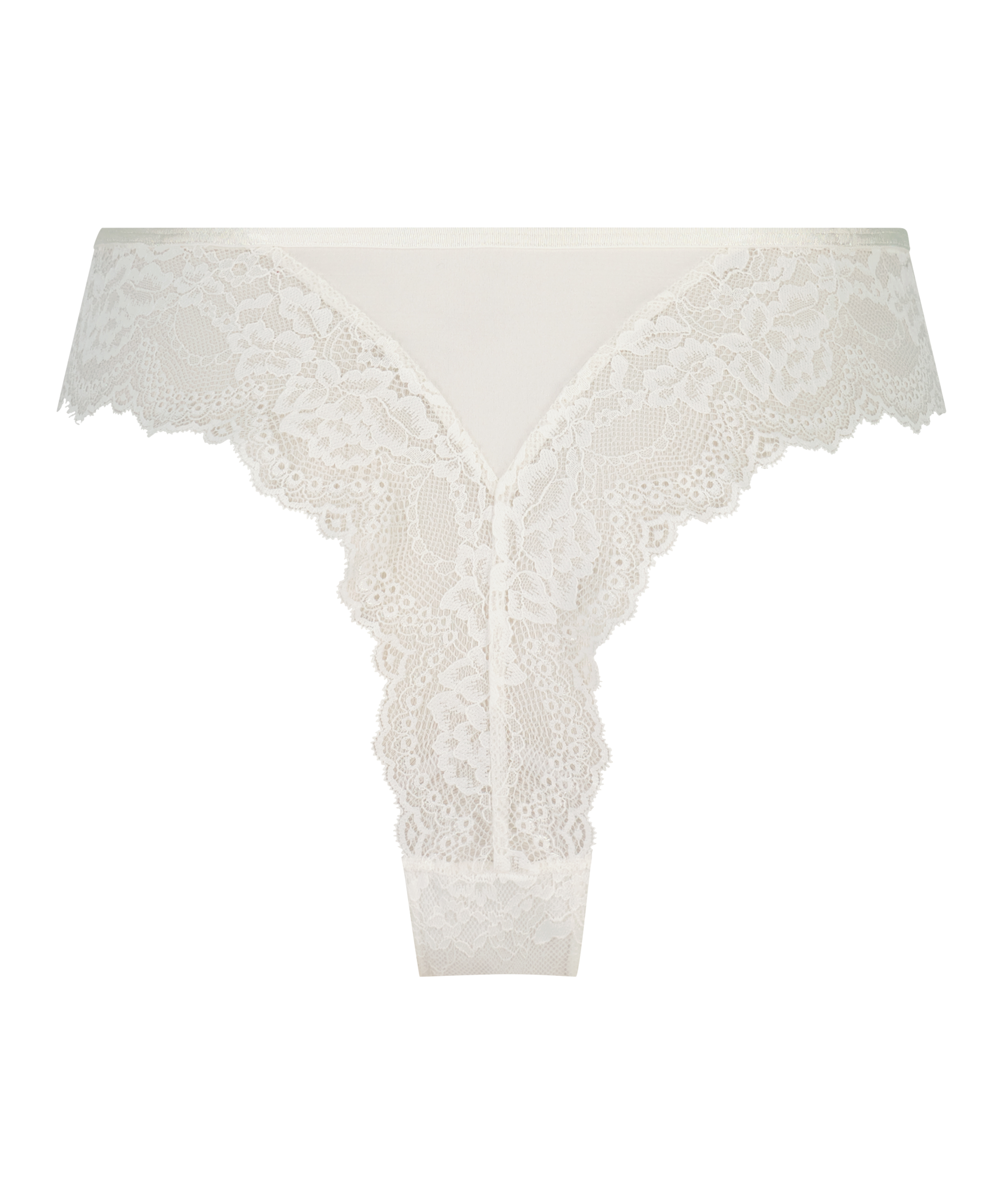 Högt skuren brazilian-trosa Dora, Vit, main