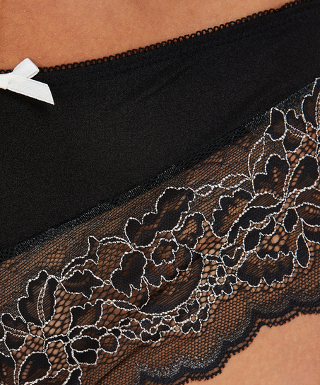 Brazilian-trosa Lacey, Svart