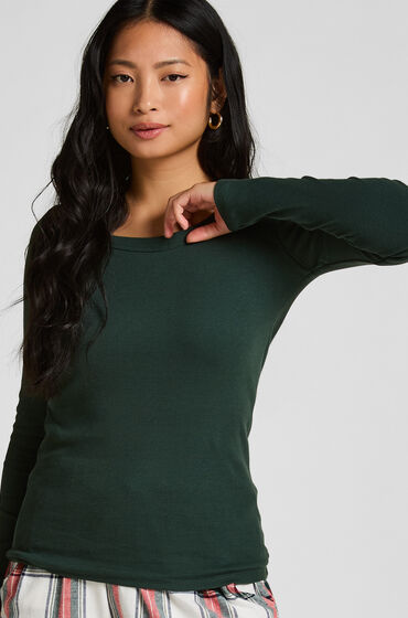 Hunkemöller Pyjamastopp Bomull Grön