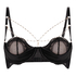 Halvkupa vadderad bygel-bh Belladonna, Svart