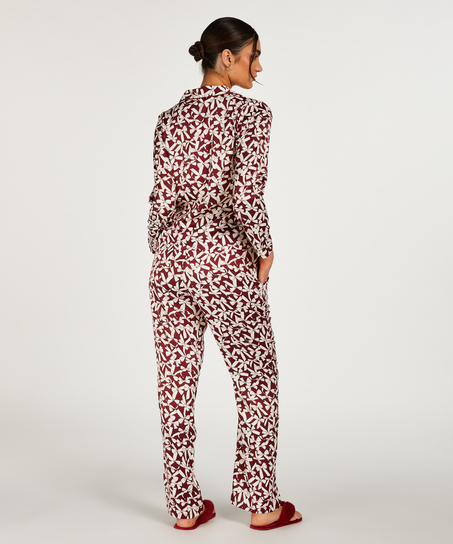 L&aring;ng&auml;rmad jacka i satin, R&ouml;d