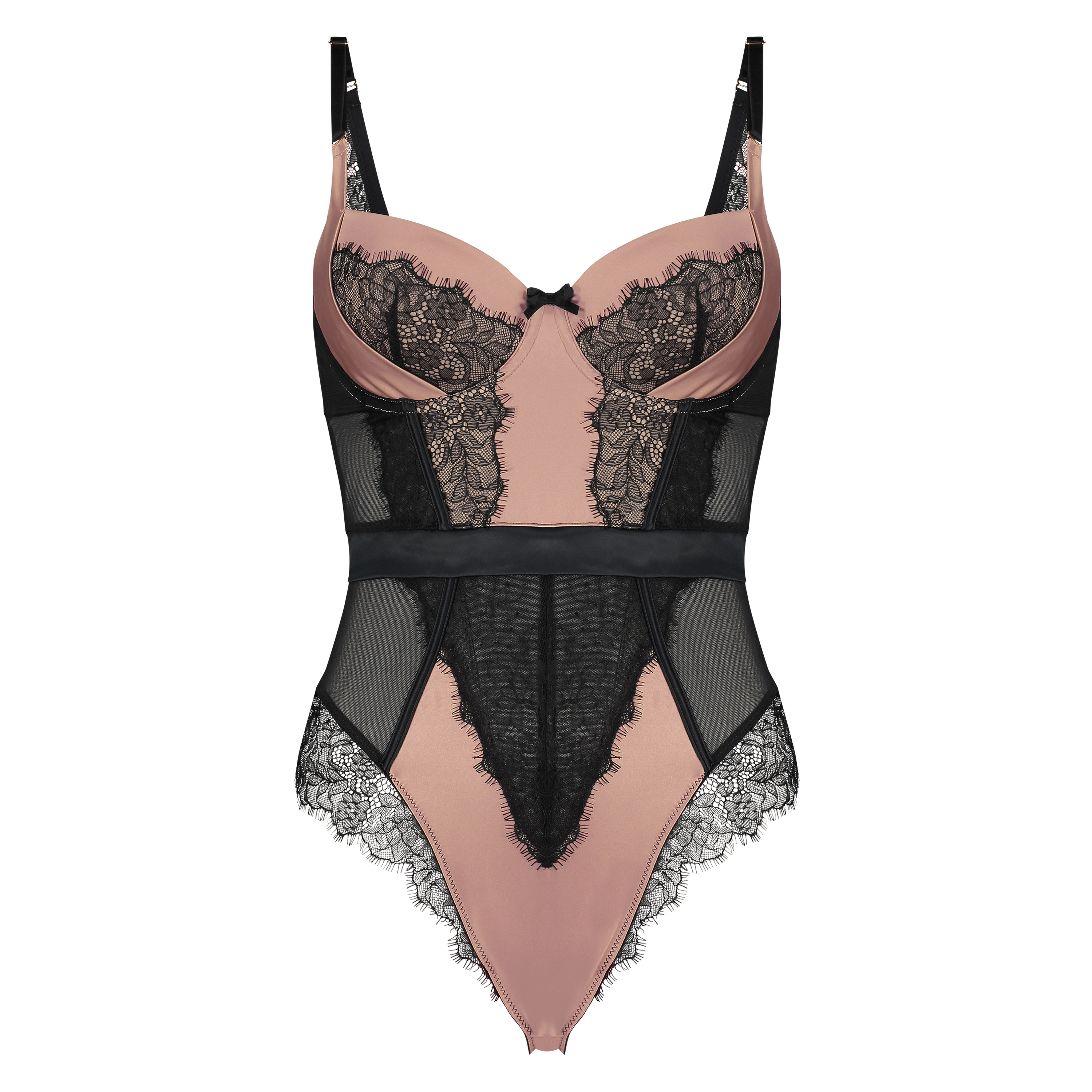 Formpressad body med bygel Arianne, Svart, main