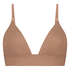 Triangel Bralette Smooth, Brun