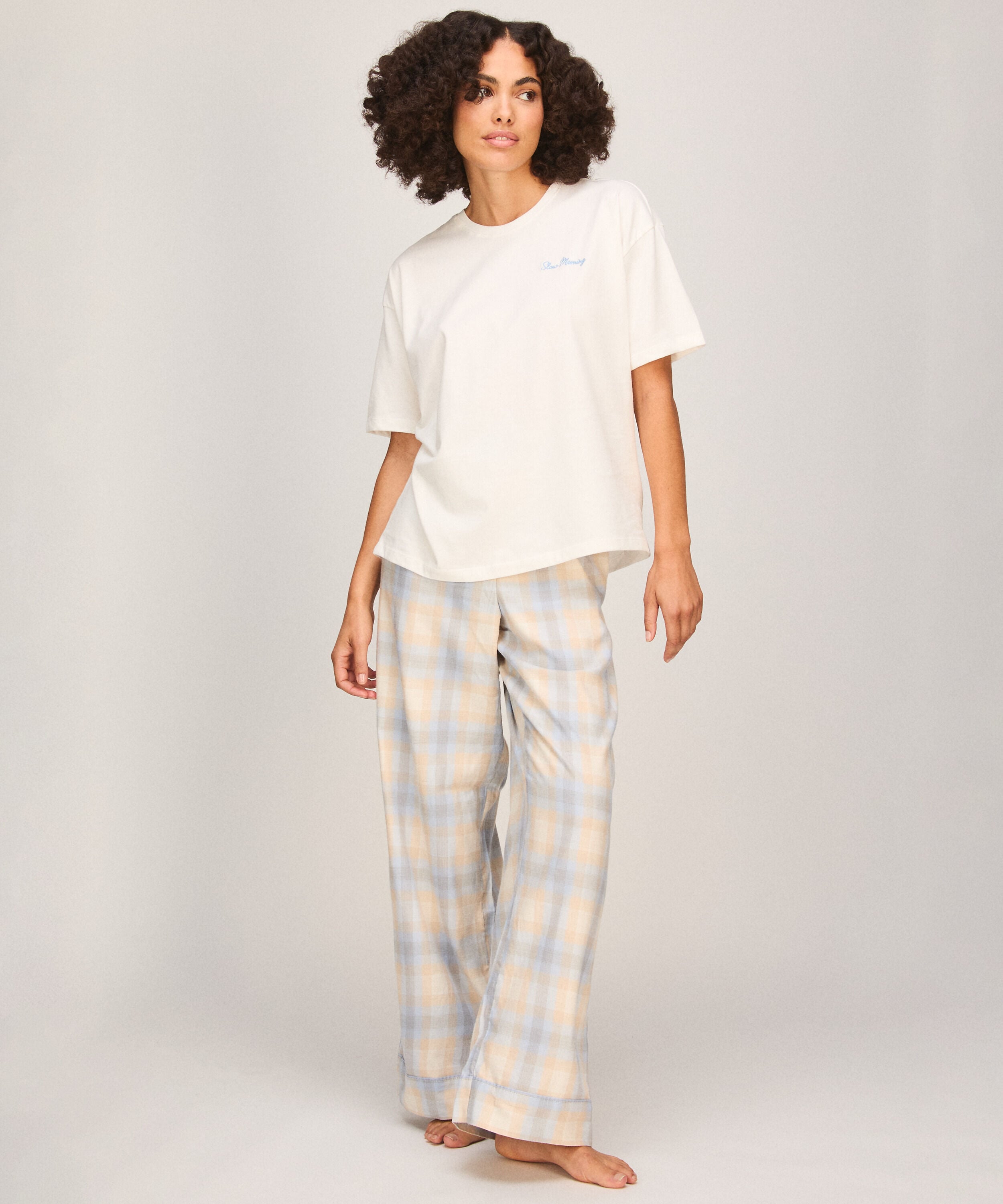 Pyjamasset Check, Blå Pyjamasset Check, Blå