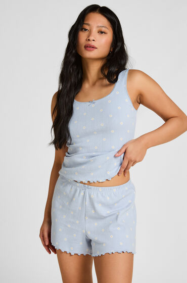 Hunkemöller Shorts i pointelle Blå