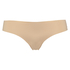 Brazilian-trosa Invisible i bomull, Beige