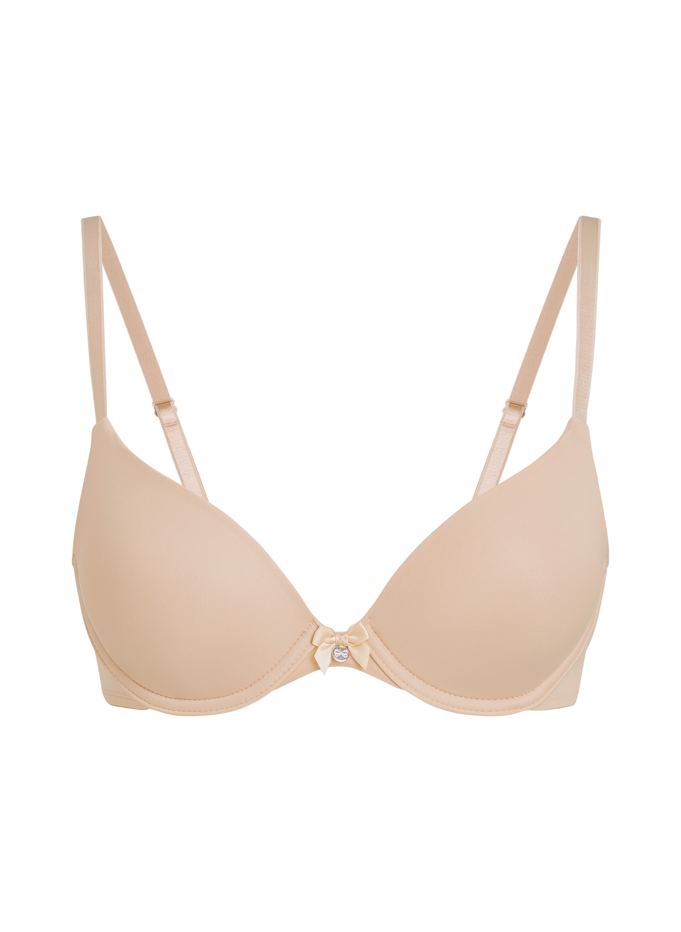 Formpressad bygel-bh Plunge, Beige, main