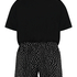 Kort pyjamasset, Svart