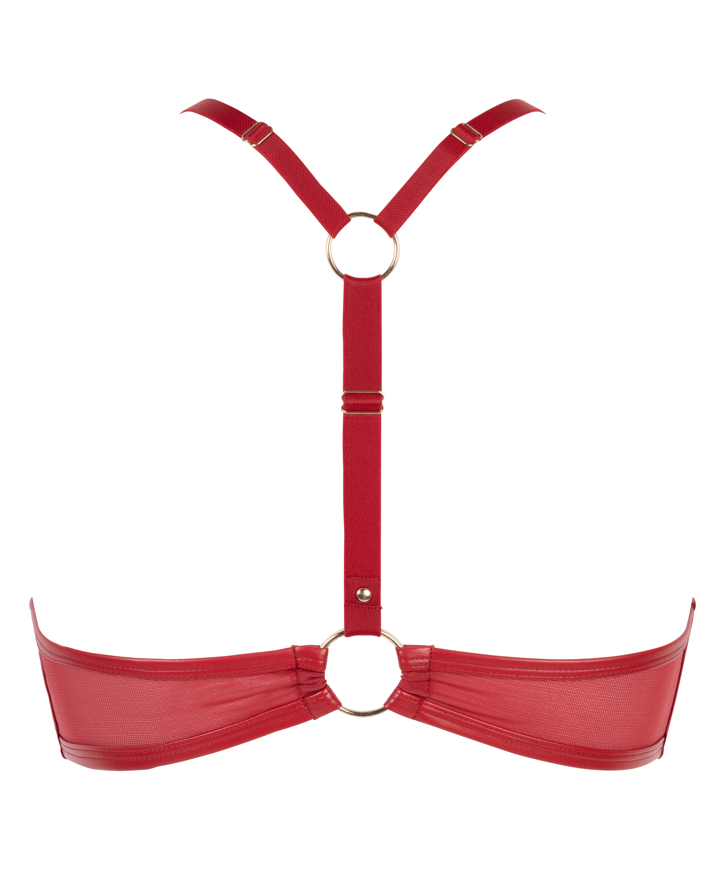 Formpressad pushup bygel-bh Faye, Röd, main