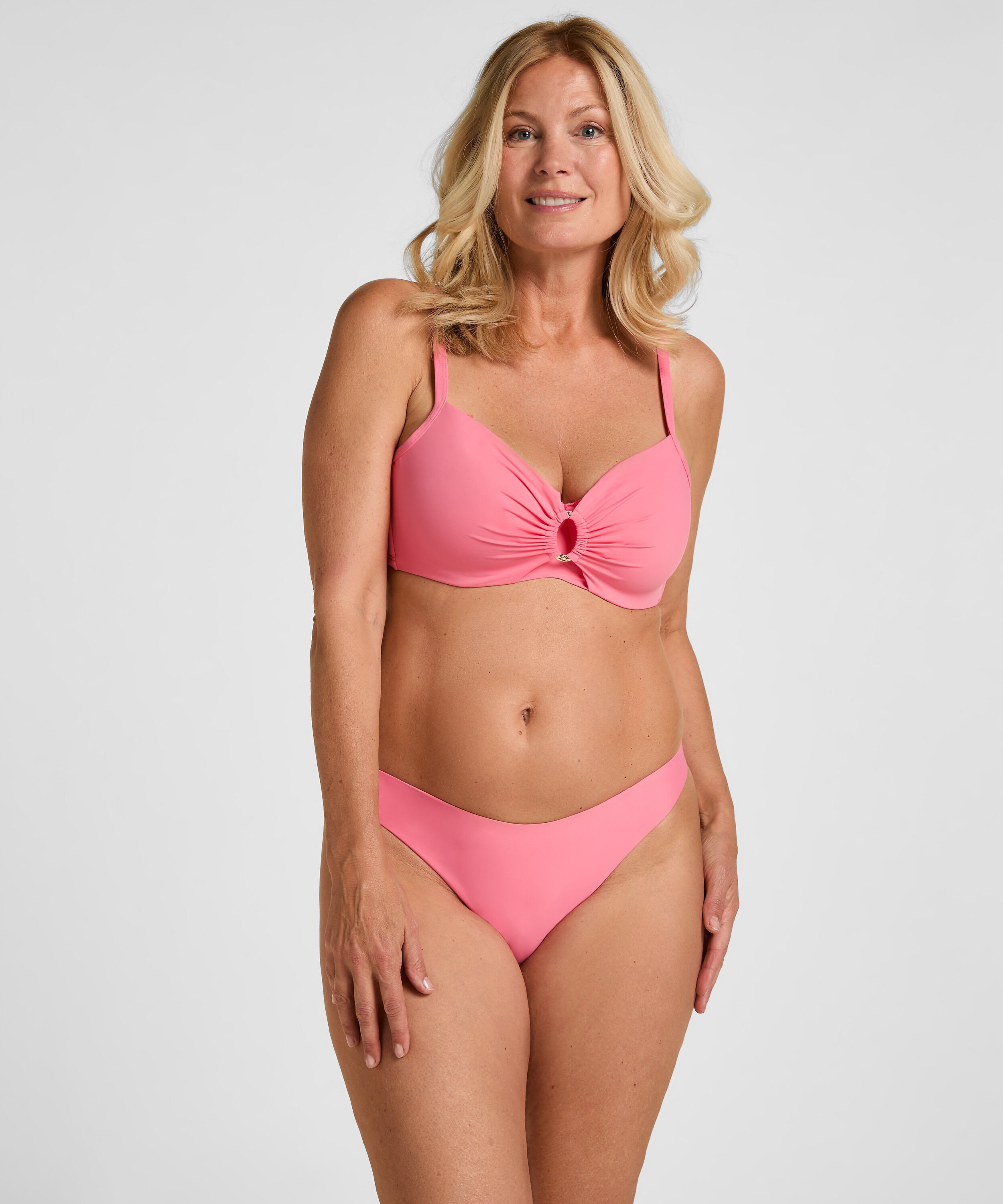 Highleg Bikinibottom Luxe, Rosa