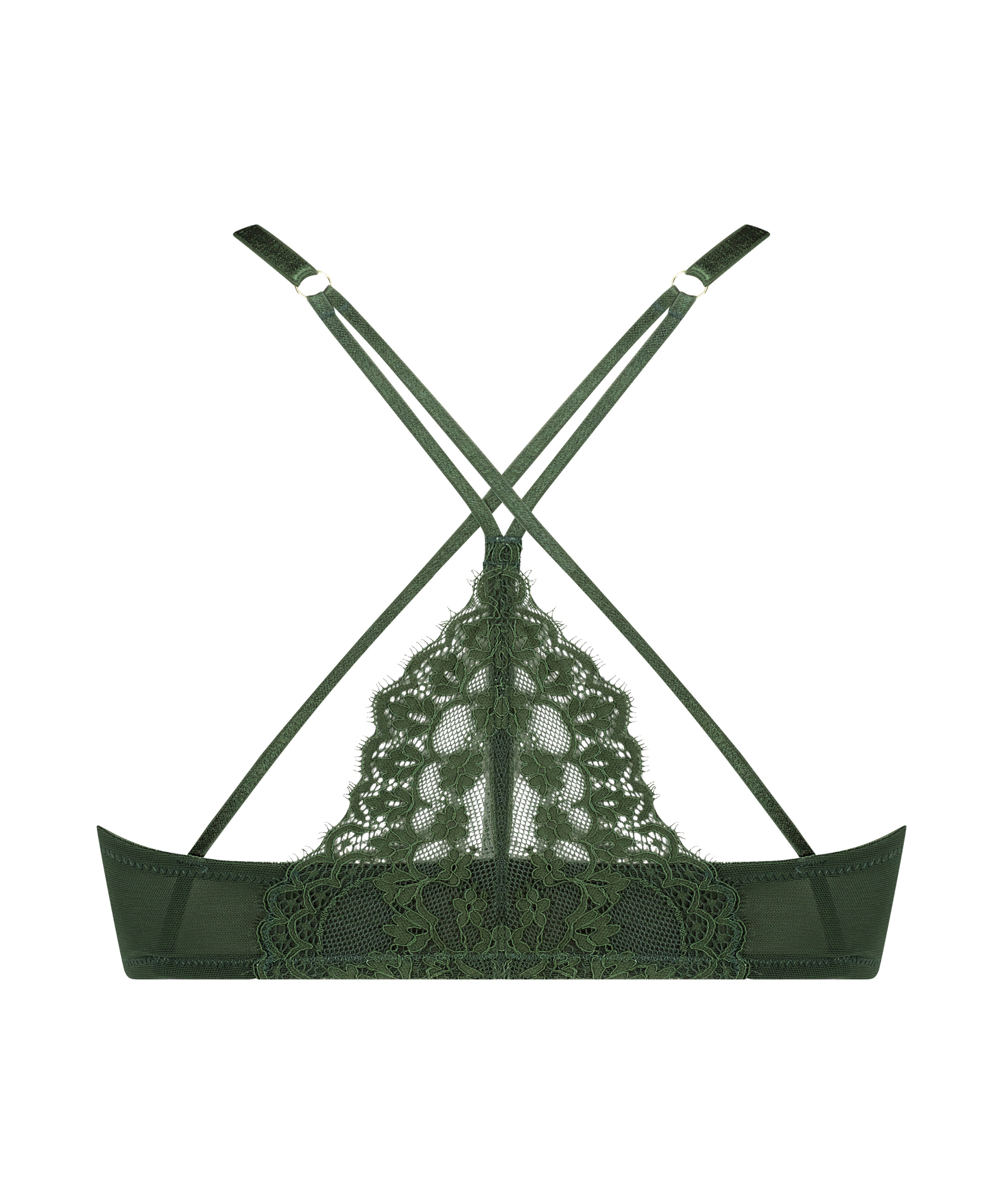 Mailey, formpressad bygel-bh med push-up, Grön, main