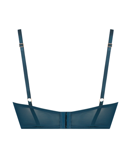 Vadderad push up-bh med bygel Riri, Blå