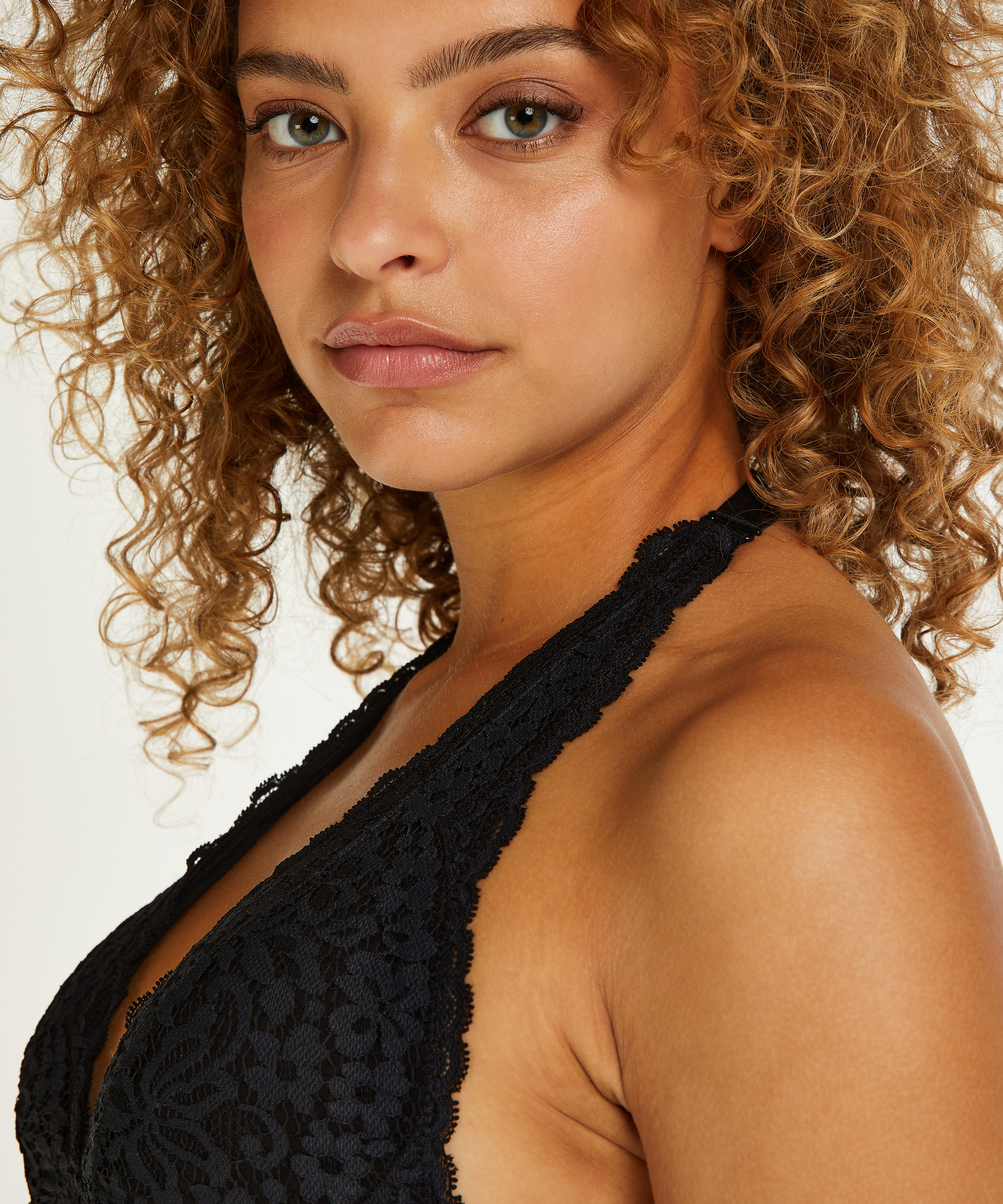 Bralette Rose, Svart, main