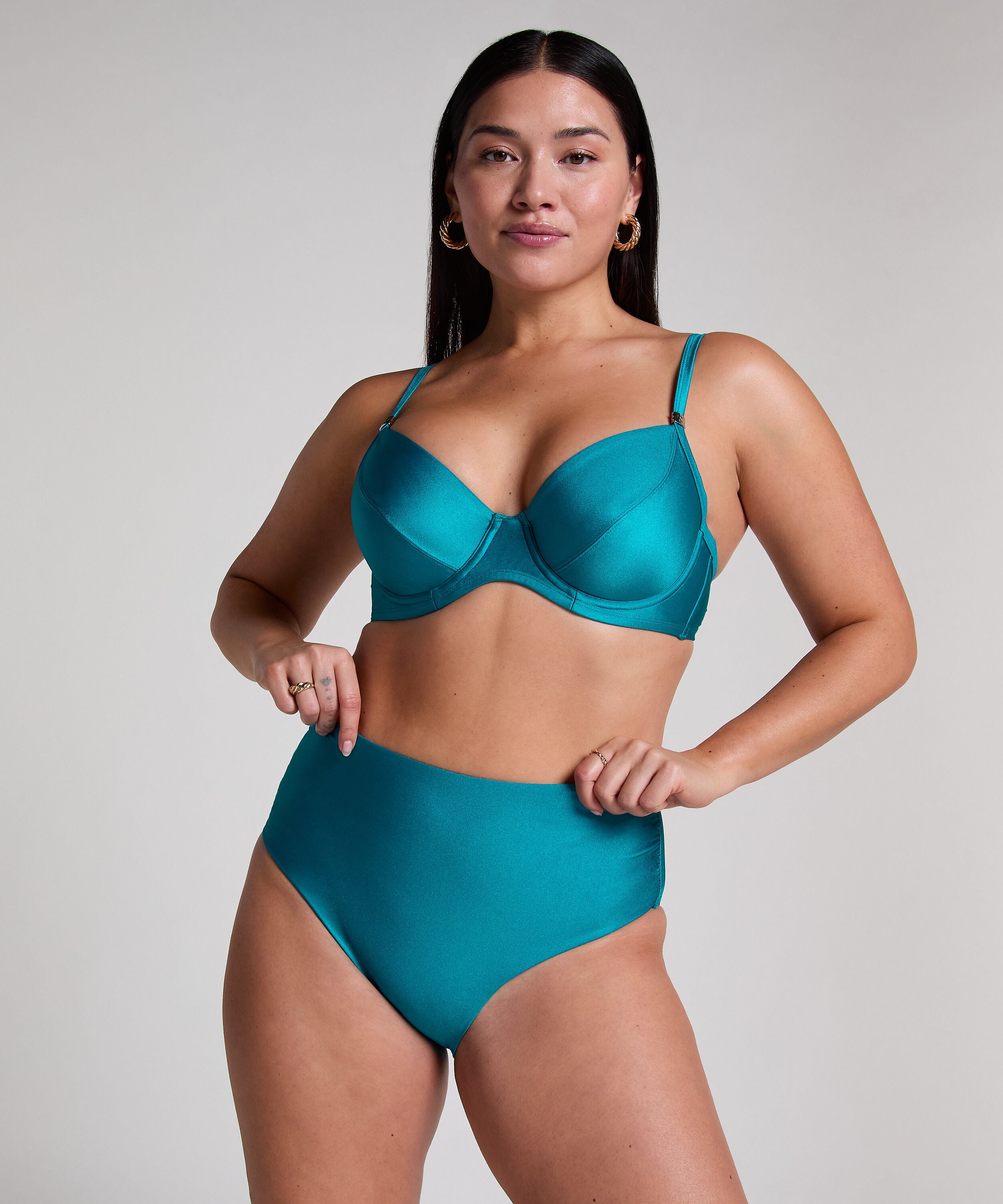 Aqua figurformande bikinitrosor, Blå Aqua figurformande bikinitrosor, Blå