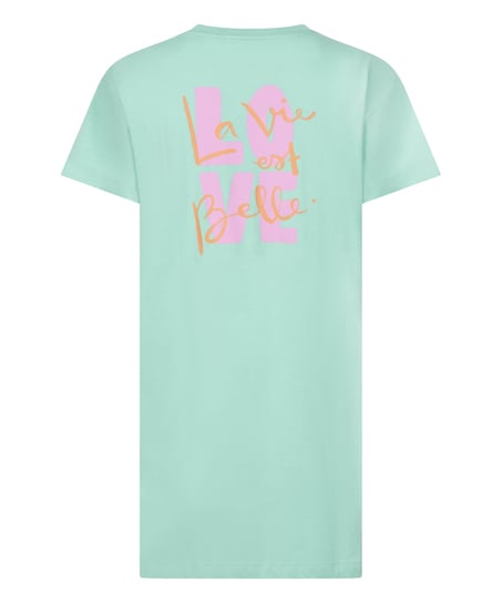 Nattskjorta med rund hals, Gr&ouml;n