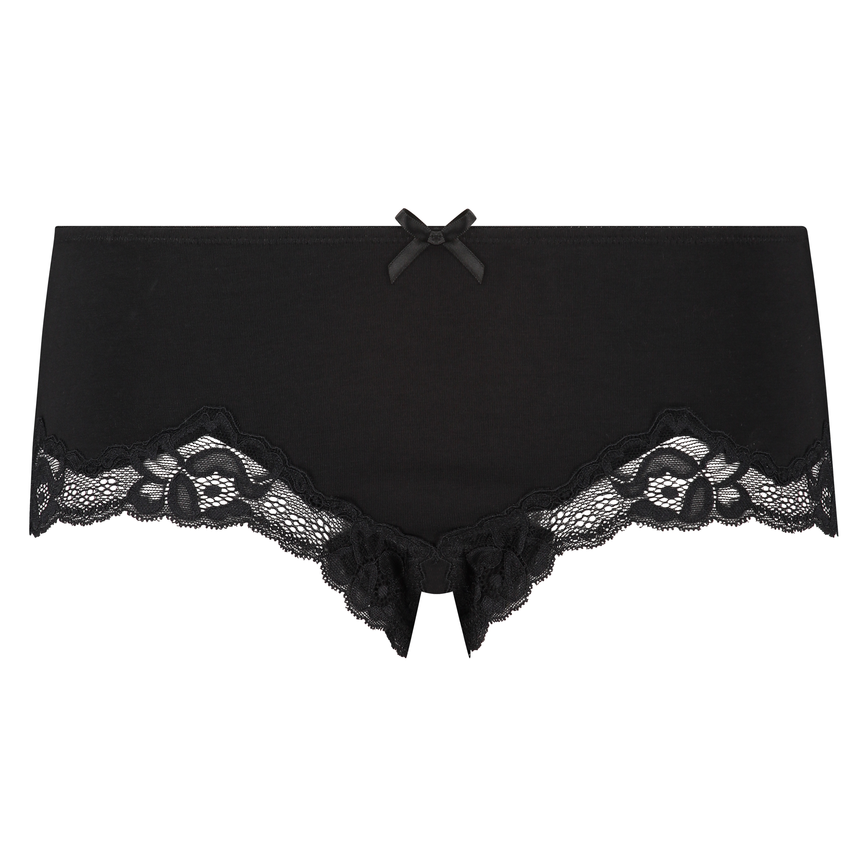 Secret Lace boxertrosa bomull, Svart, main