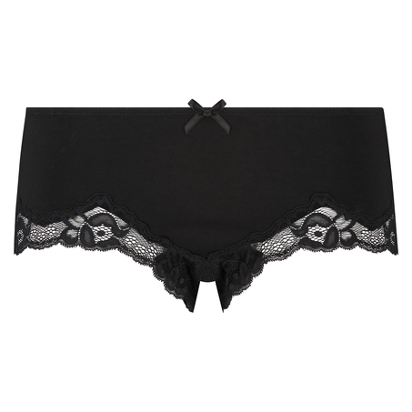 Secret Lace boxertrosa bomull, Svart