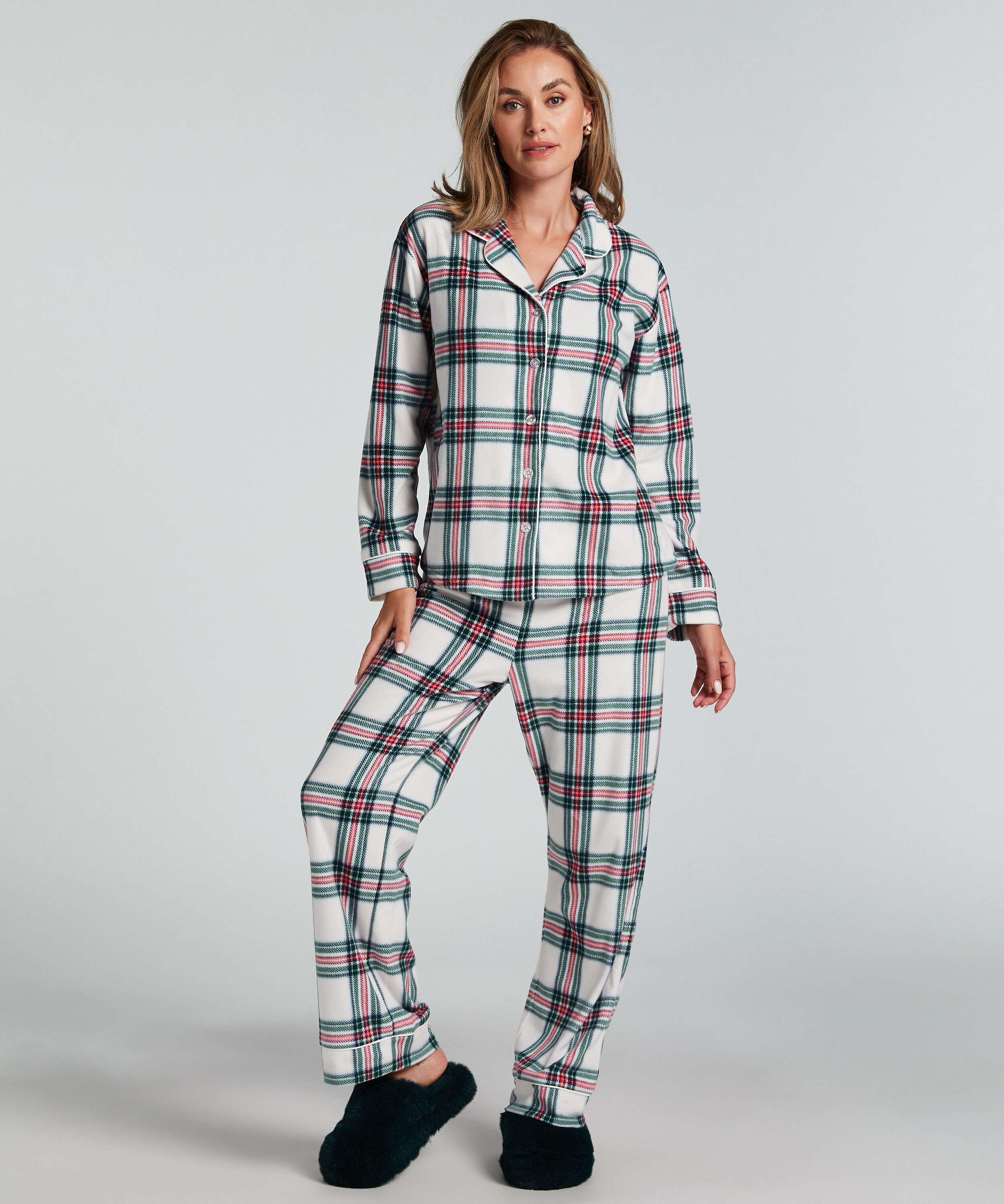 Pyjamasset Fleece, Vit