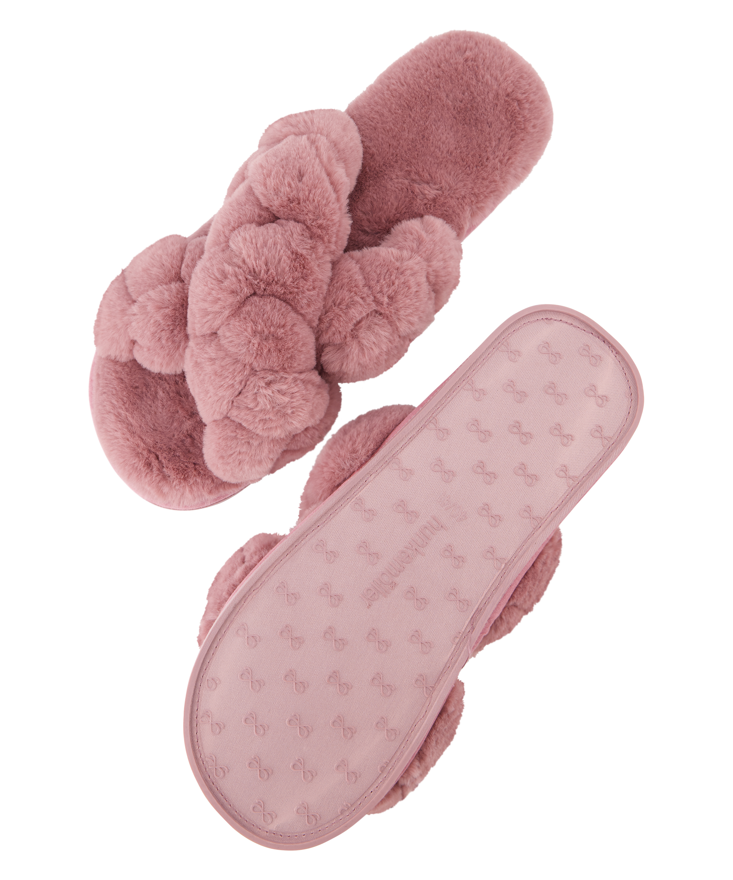 Fake Fur Slider, Rosa, main