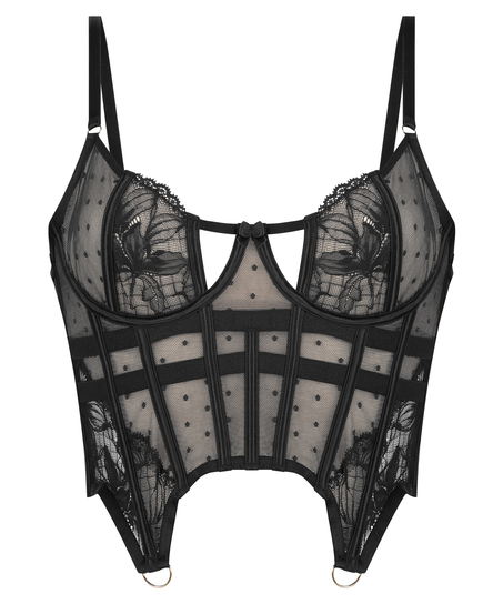 Bustier Lulu, Svart