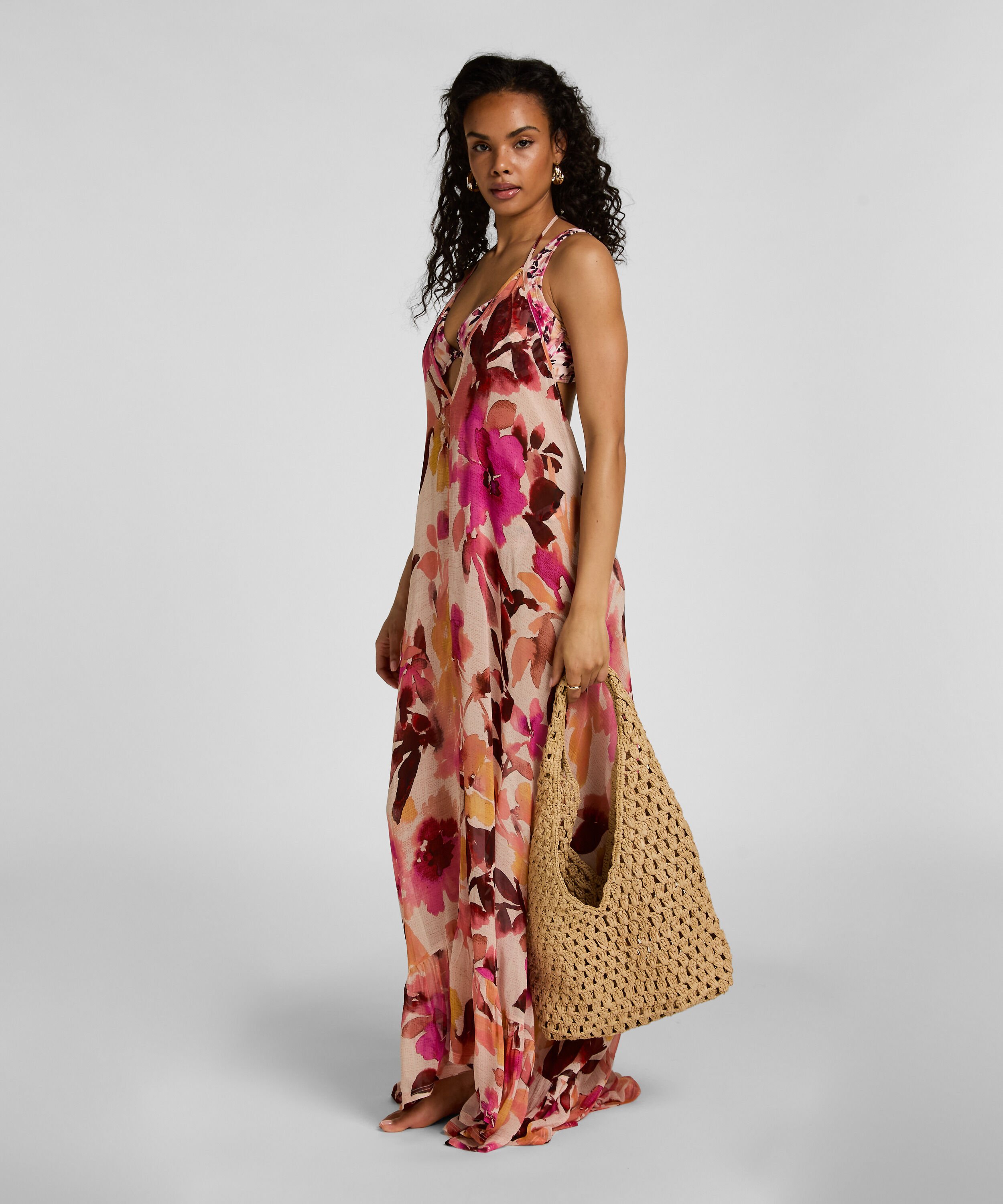 Strandväska Raffia, Beige