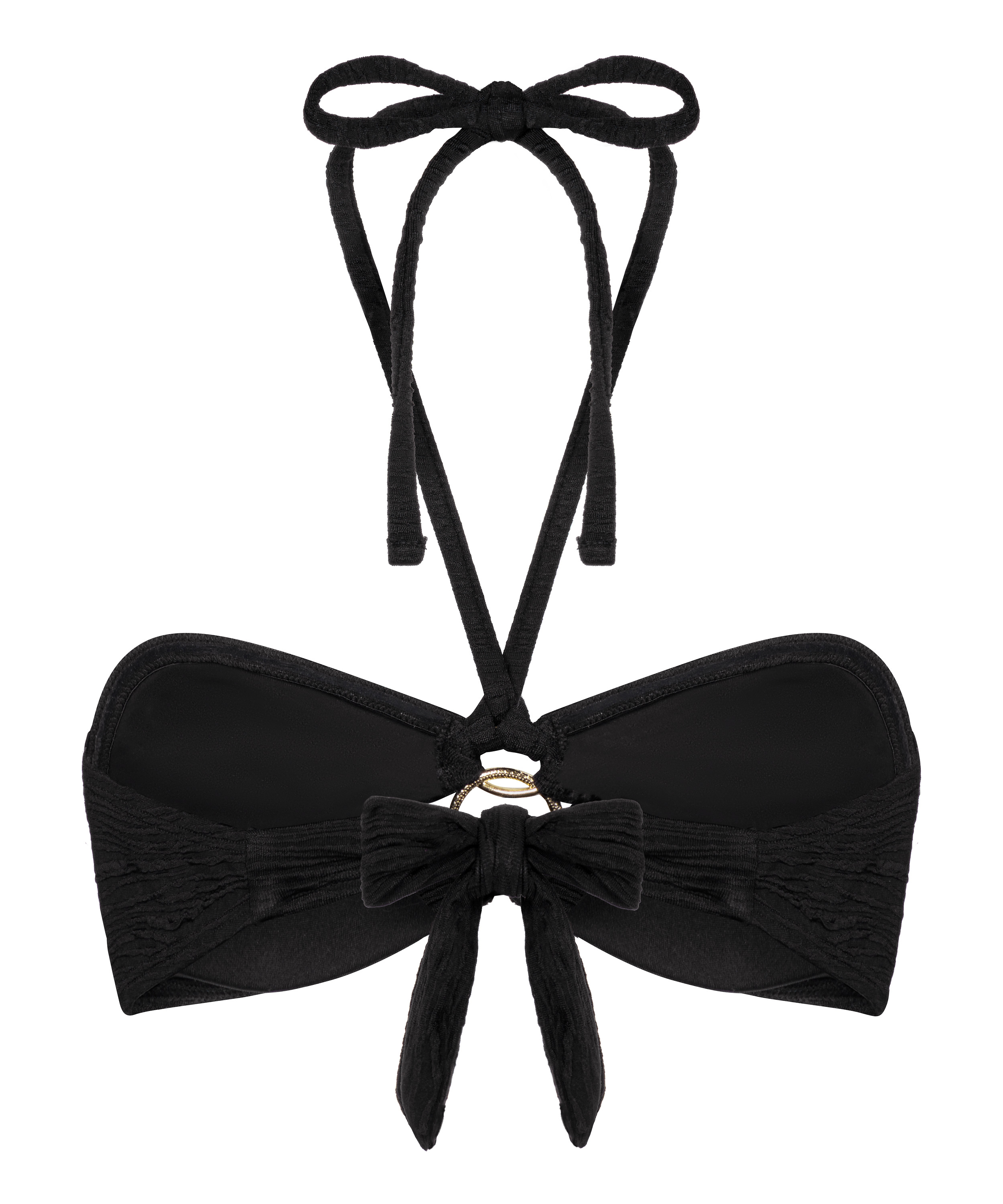 Bahamas bandeau-bikiniöverdel, Svart, main