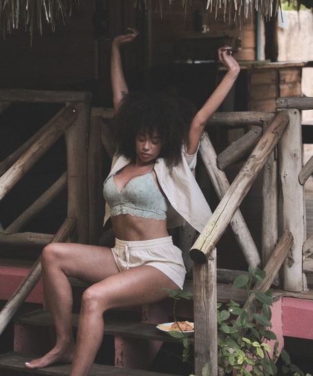 Bomullsshorts, Beige