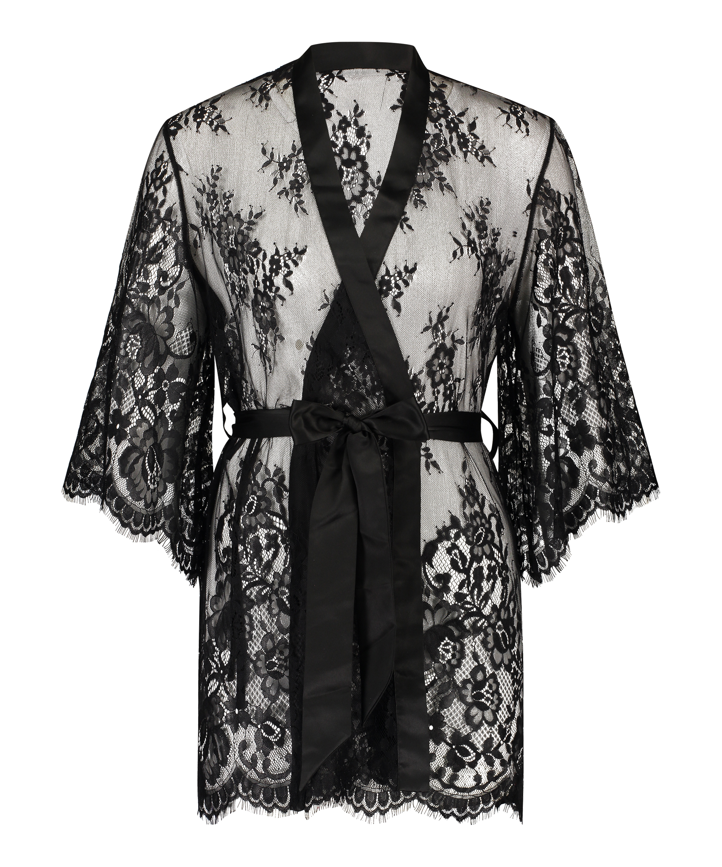 Kimono Lace Isabelle, Svart, main