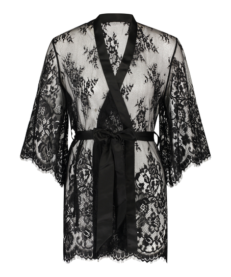 Kimono Lace Isabelle, Svart