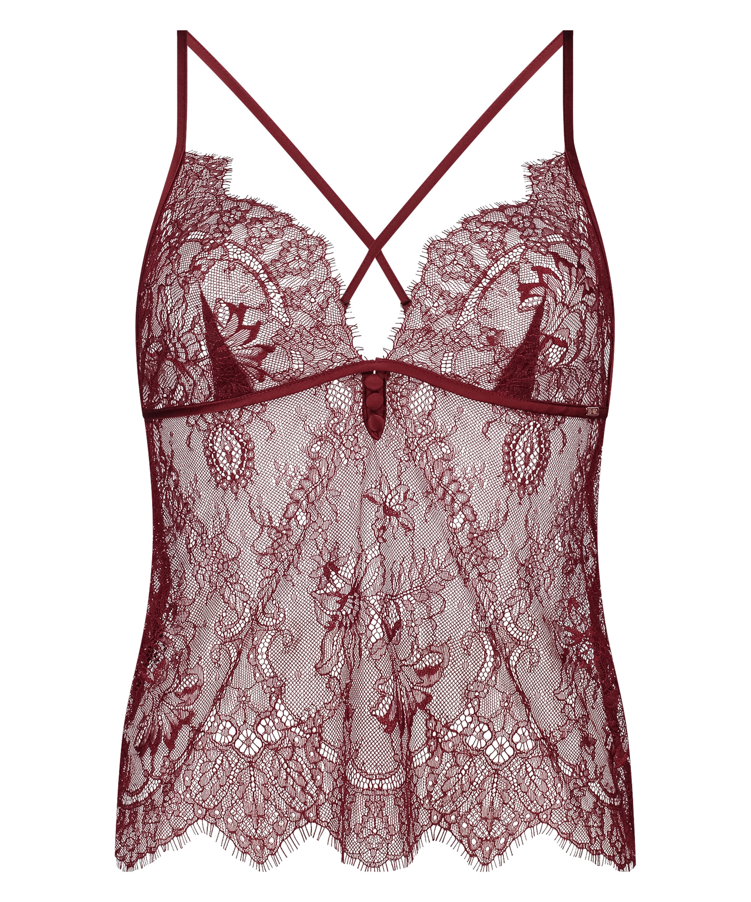 Cami Lace Delphine, Röd, main
