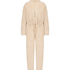 Onesie-fleece, Beige