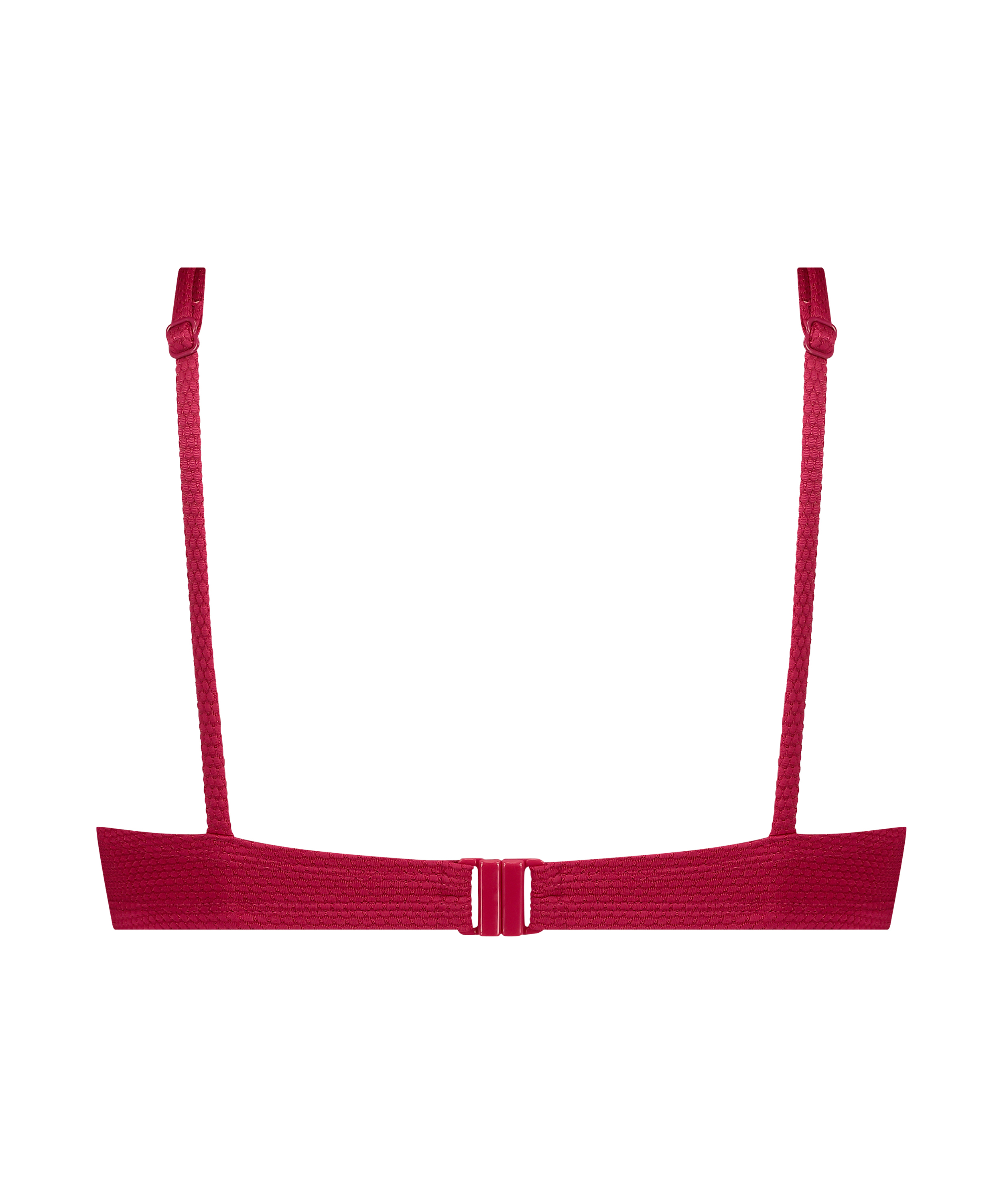 Scallop icke-formpressad bikiniöverdel med bygel, Rosa, main