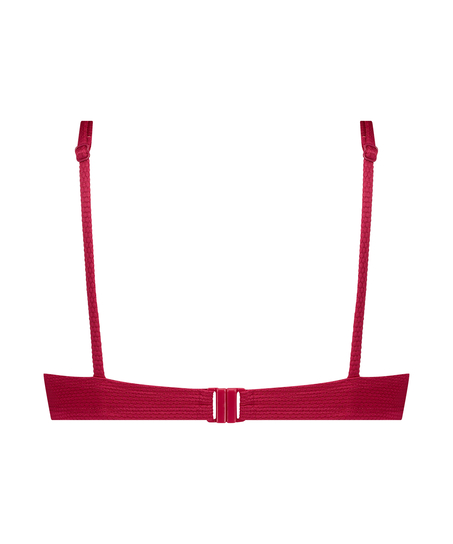 Scallop icke-formpressad bikiniöverdel med bygel, Rosa