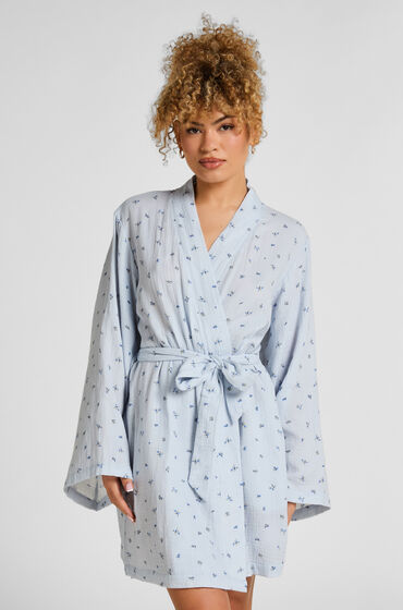 Hunkemöller Muslin-rock kort Blå