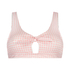 Seychelles croppad bikini-topp, Rosa