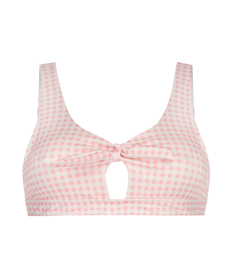 Seychelles croppad bikini-topp, Rosa