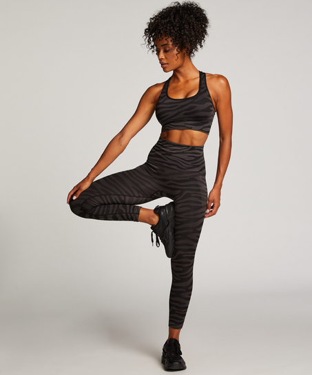 HKMX s&ouml;ml&ouml;sa sportleggings med h&ouml;g midja, Svart