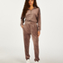 Joggingbyxor Velour, Brun