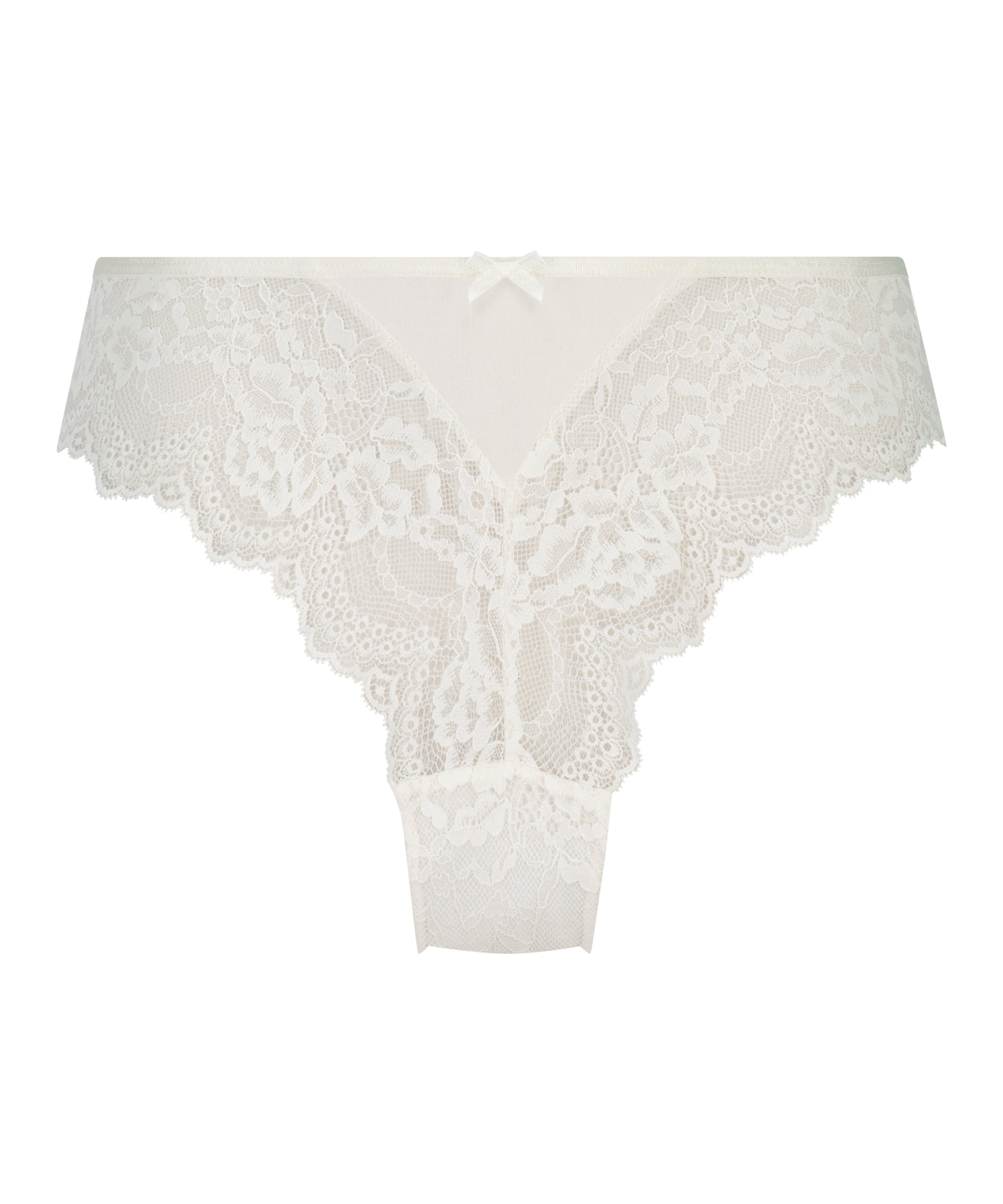 Högt skuren brazilian-trosa Dora, Vit, main