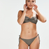 Formpressade bandeau bikinitopp Tribe, Grön
