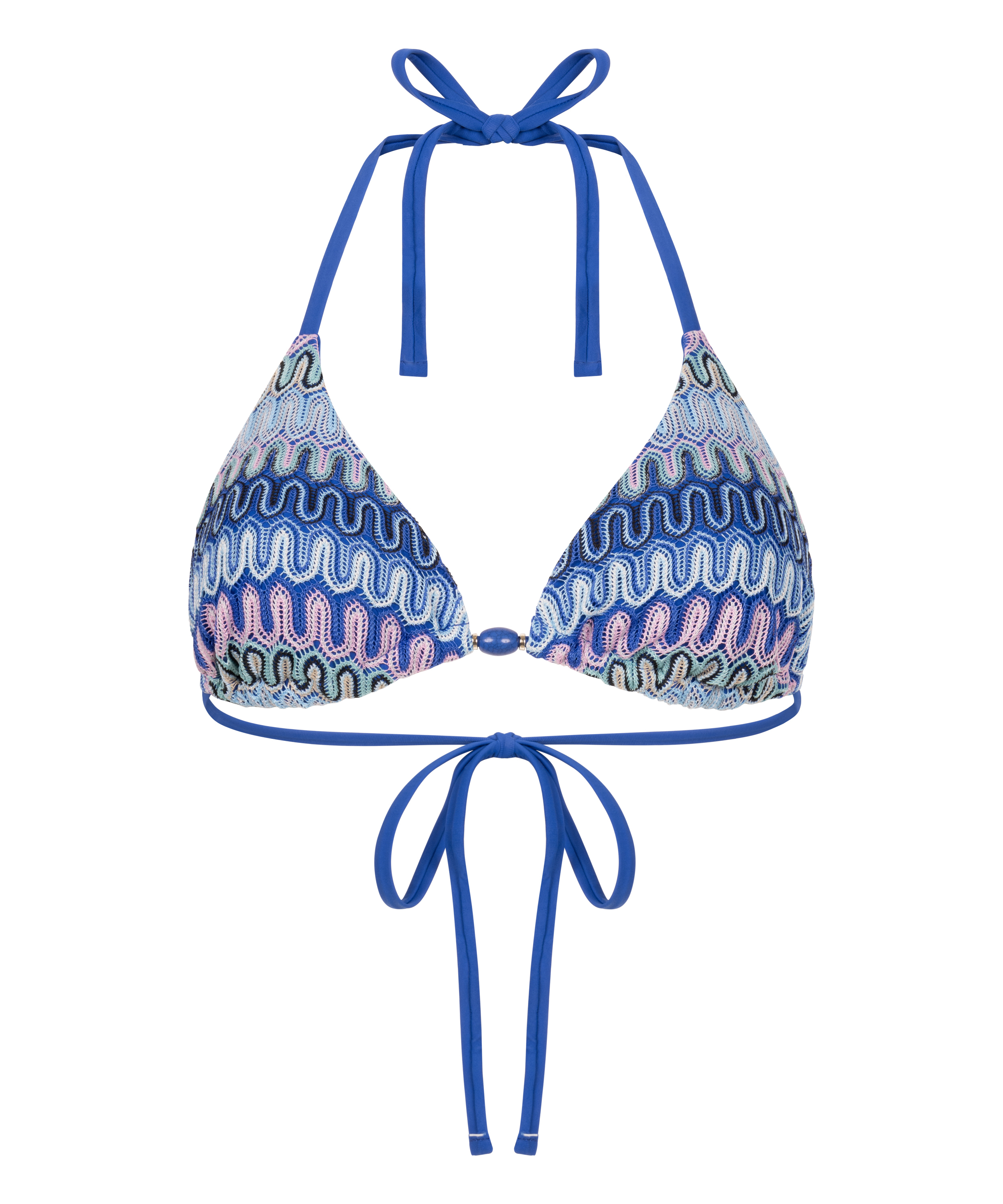 Cali triangelformad bikiniöverdel, blå, main