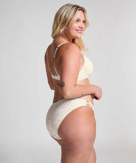 Crochet Bikini Top , Vit