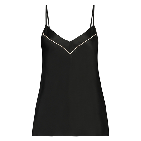 Linne Satin Bow, Svart