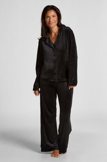 Hunkemöller Velvet pyjamasbyxor Svart