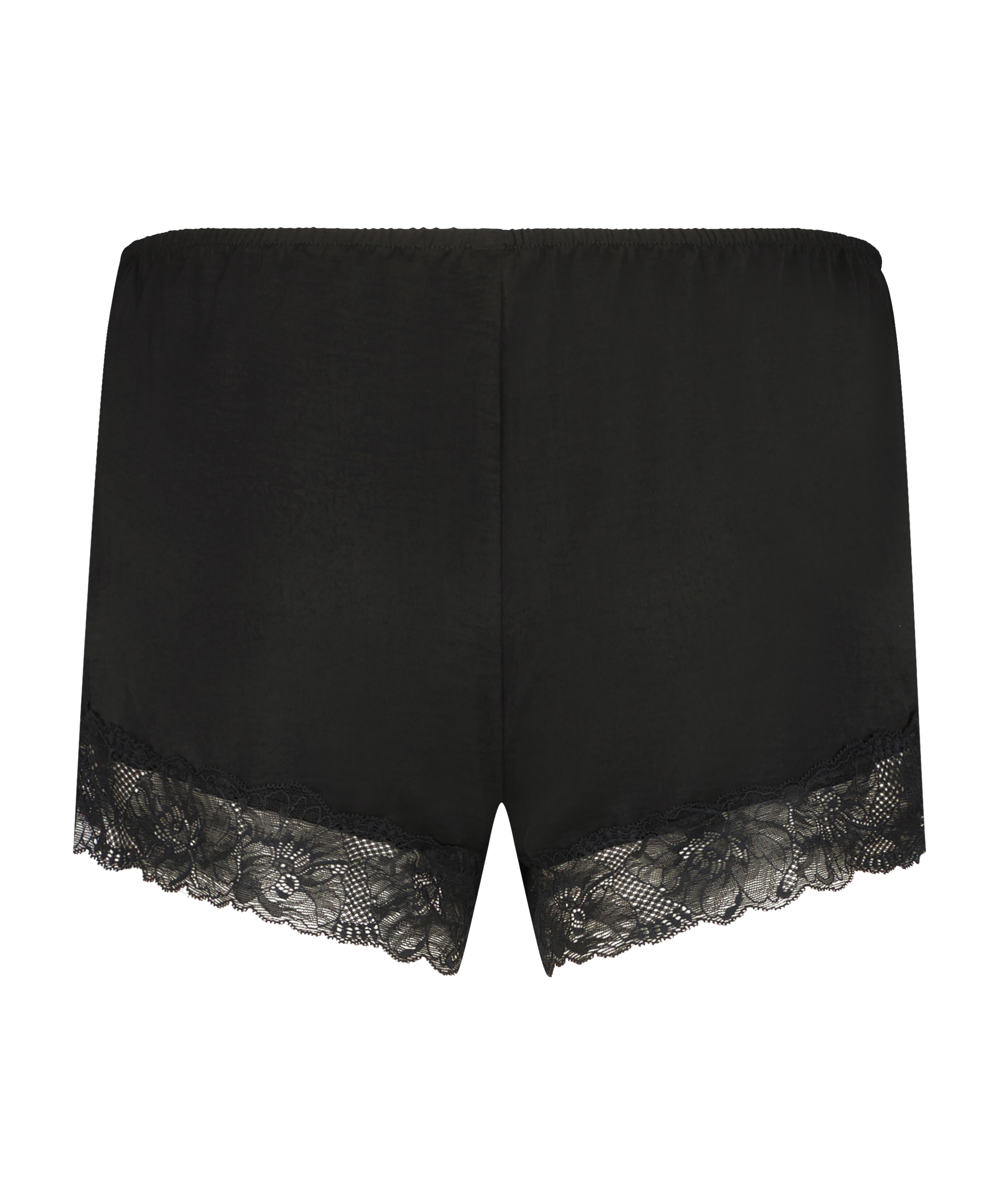 Satin Shorts, Svart, main