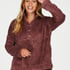 Mysig topp i fleece, Lila
