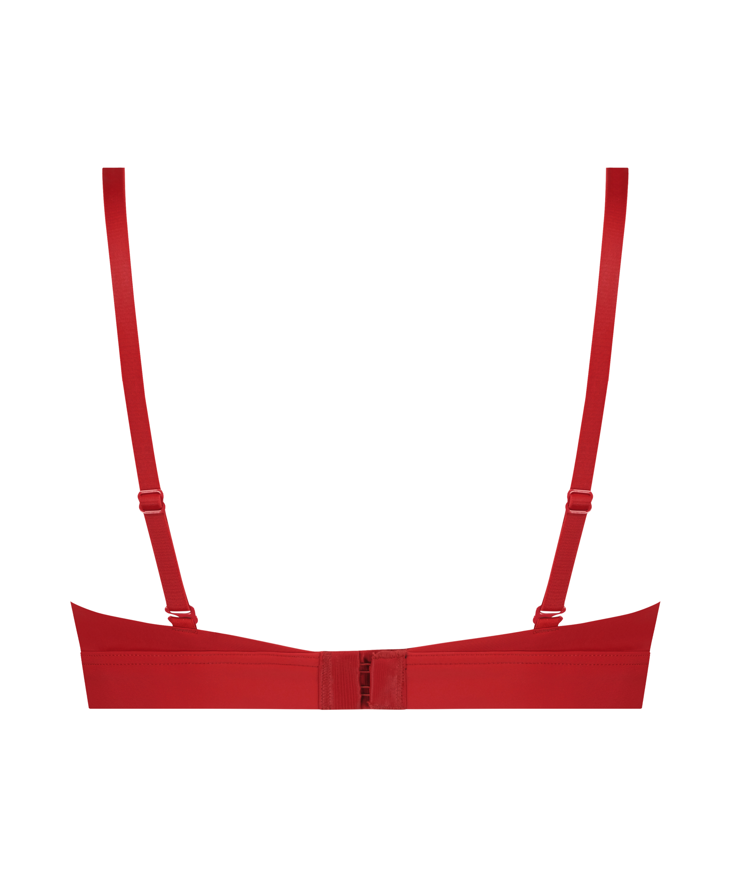Formpressad bh utan bygel, Röd, main