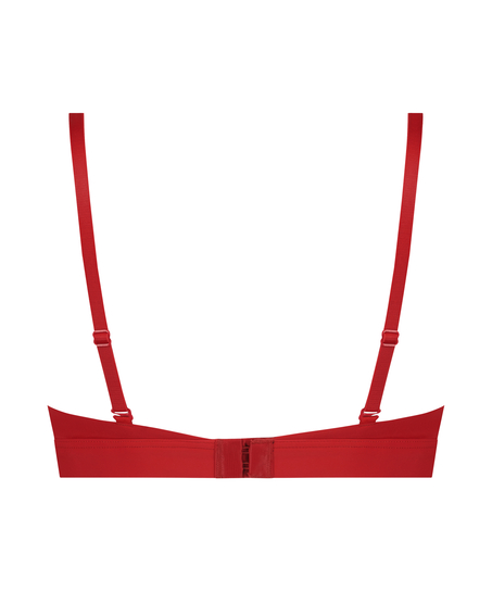 Formpressad bh utan bygel, Röd