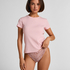 Kort&auml;rmad pyjamastopp Rib Crew Neck, Rosa